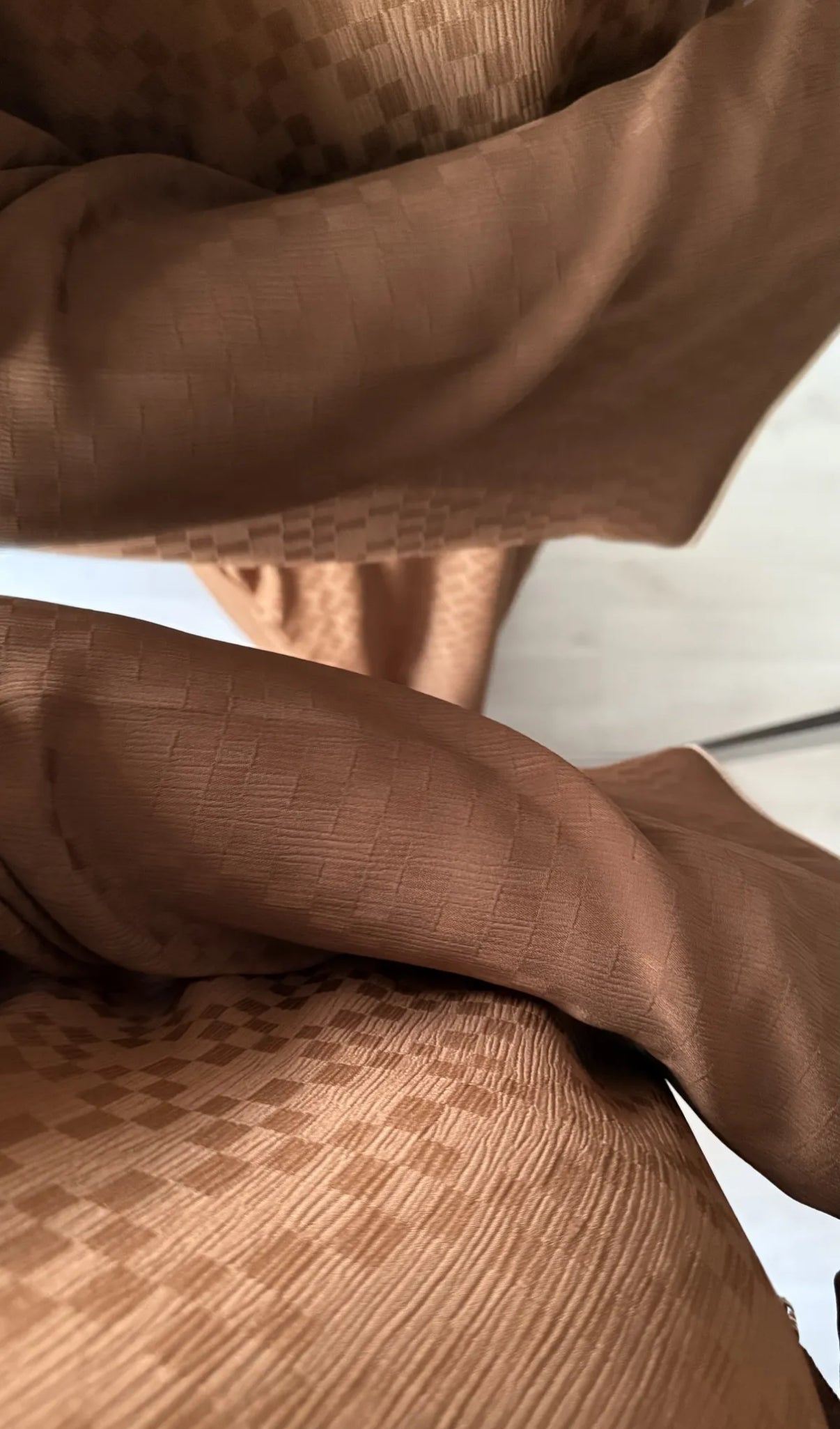 Silk Abaya Brown