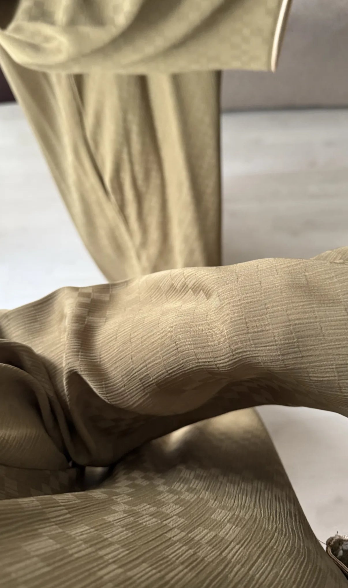 Silk Abaya Khaki